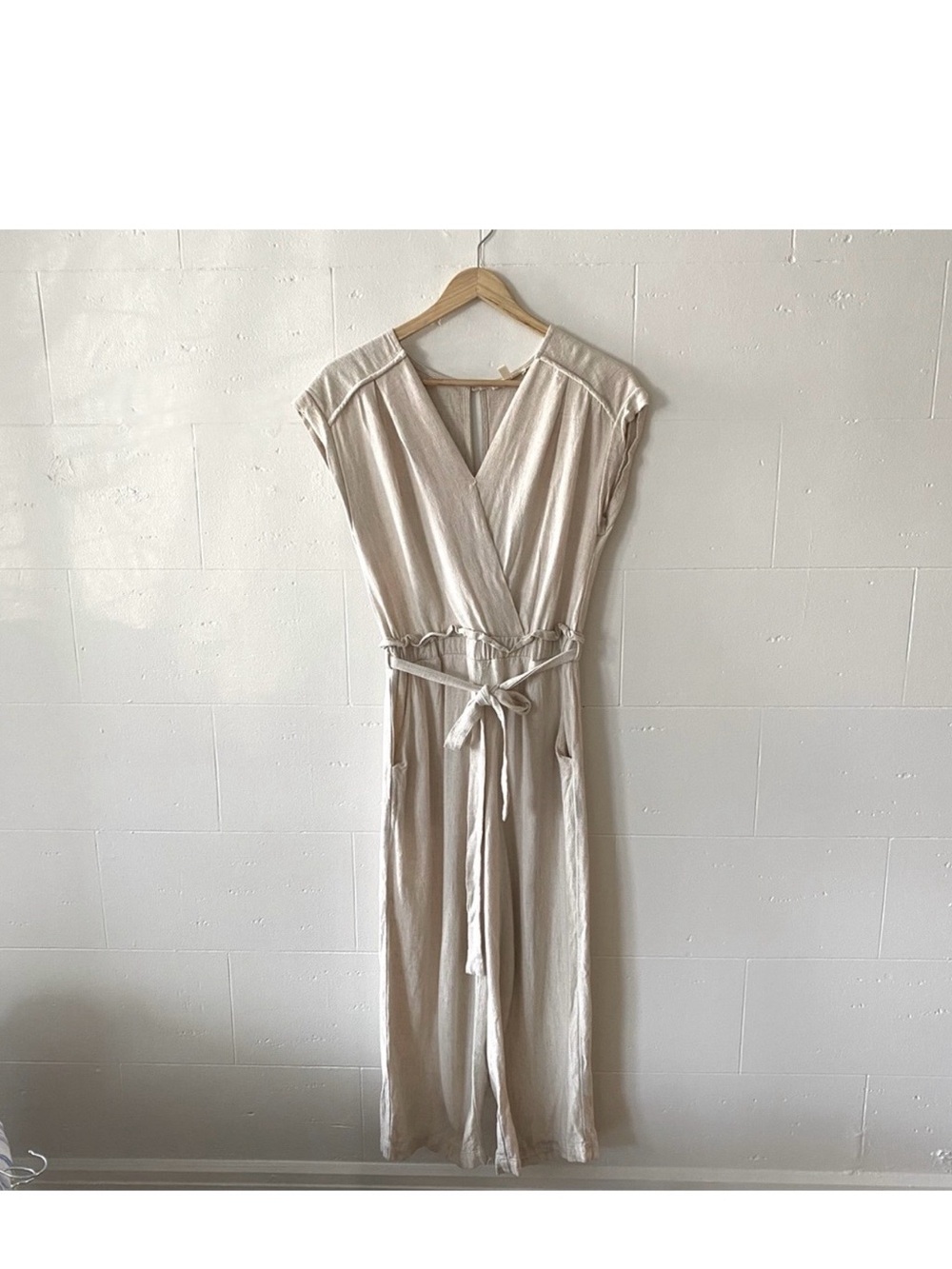 Monteau Linen Blend Jumpsuit